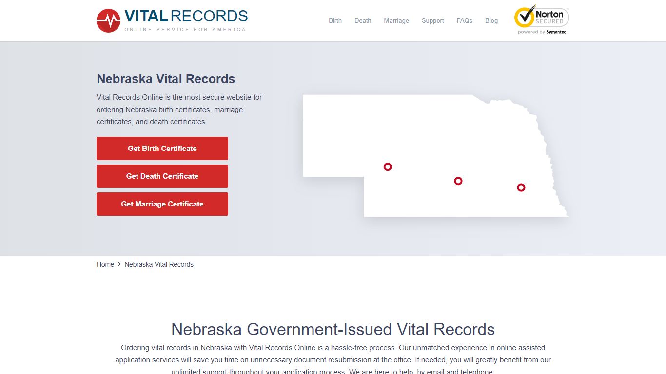 Nebraska Vital Records - Vital Records Online